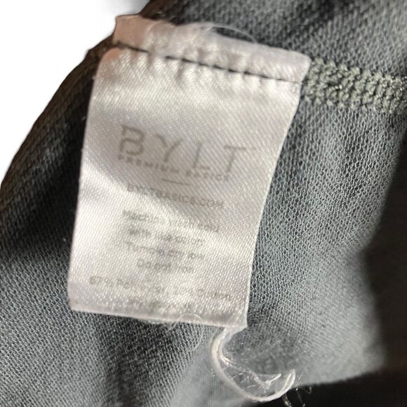 Bylt Shirt Mens M Drop Cut S/s Lux Grey Premium Gym Performance Stretch Workout - Picture 6 of 9